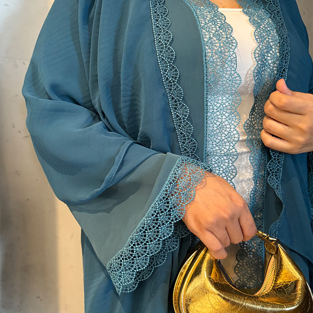 Blue sirene abaya