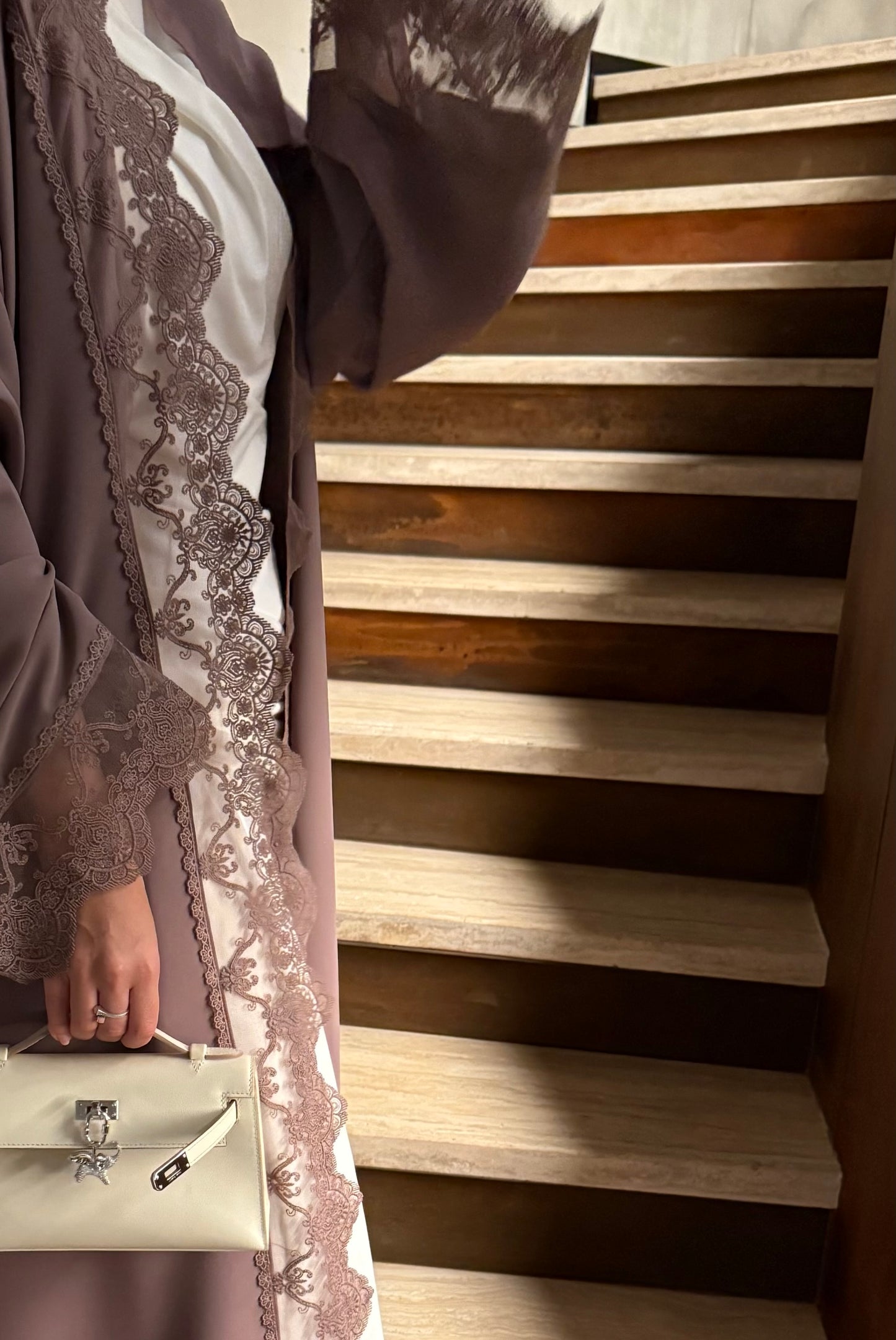Blush abaya