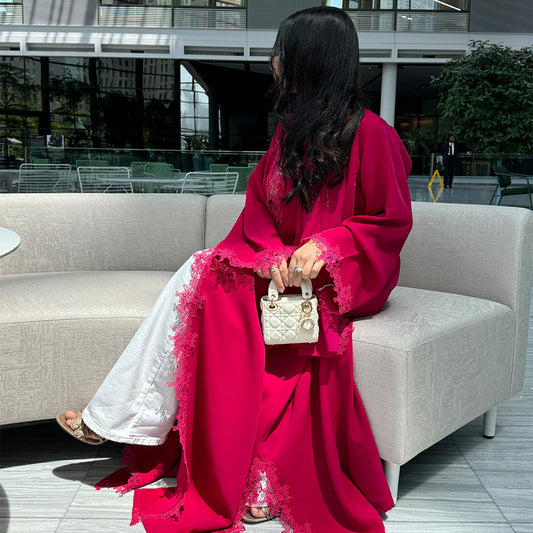 Fuchsia abaya