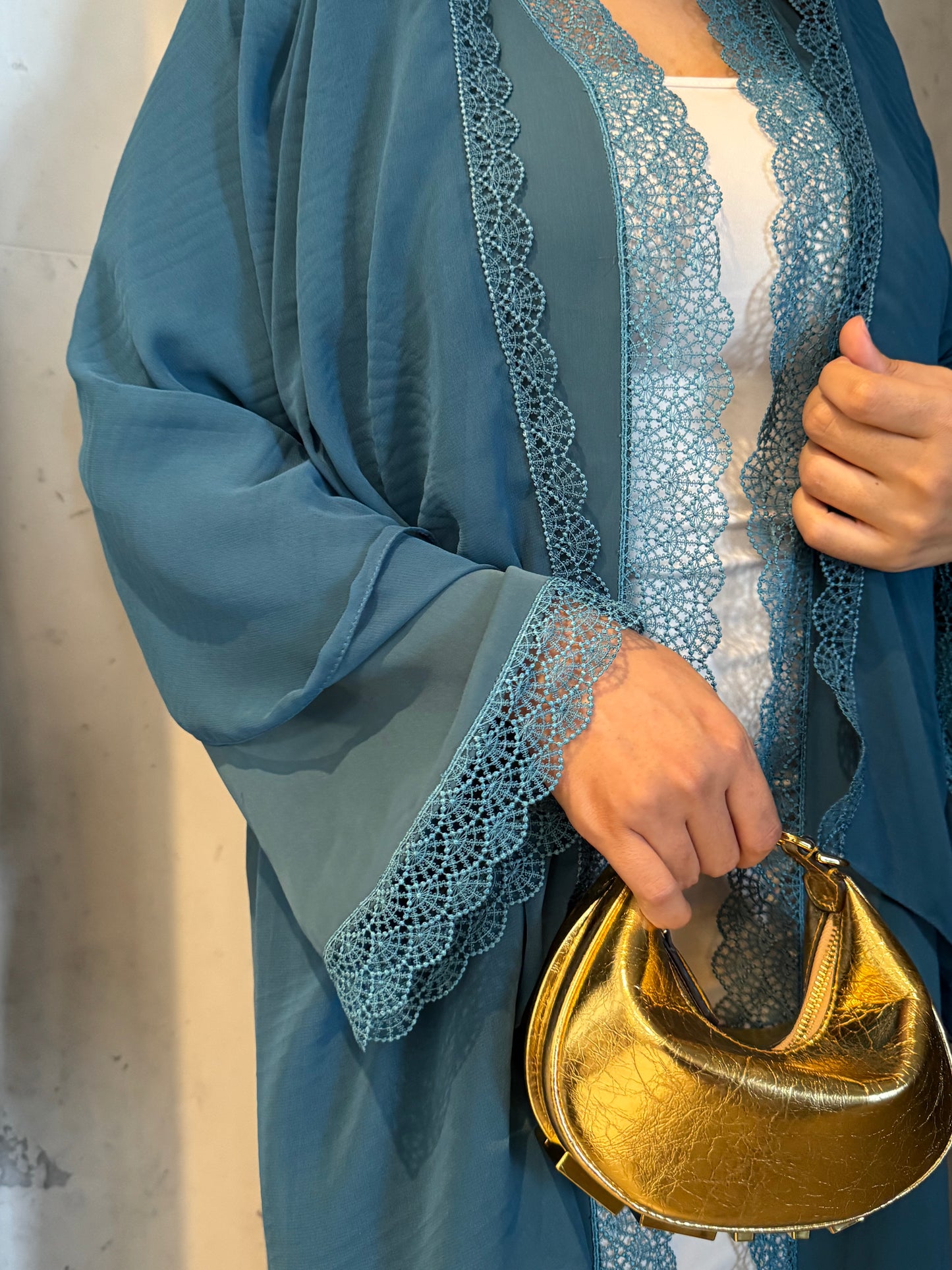 Blue sirene abaya