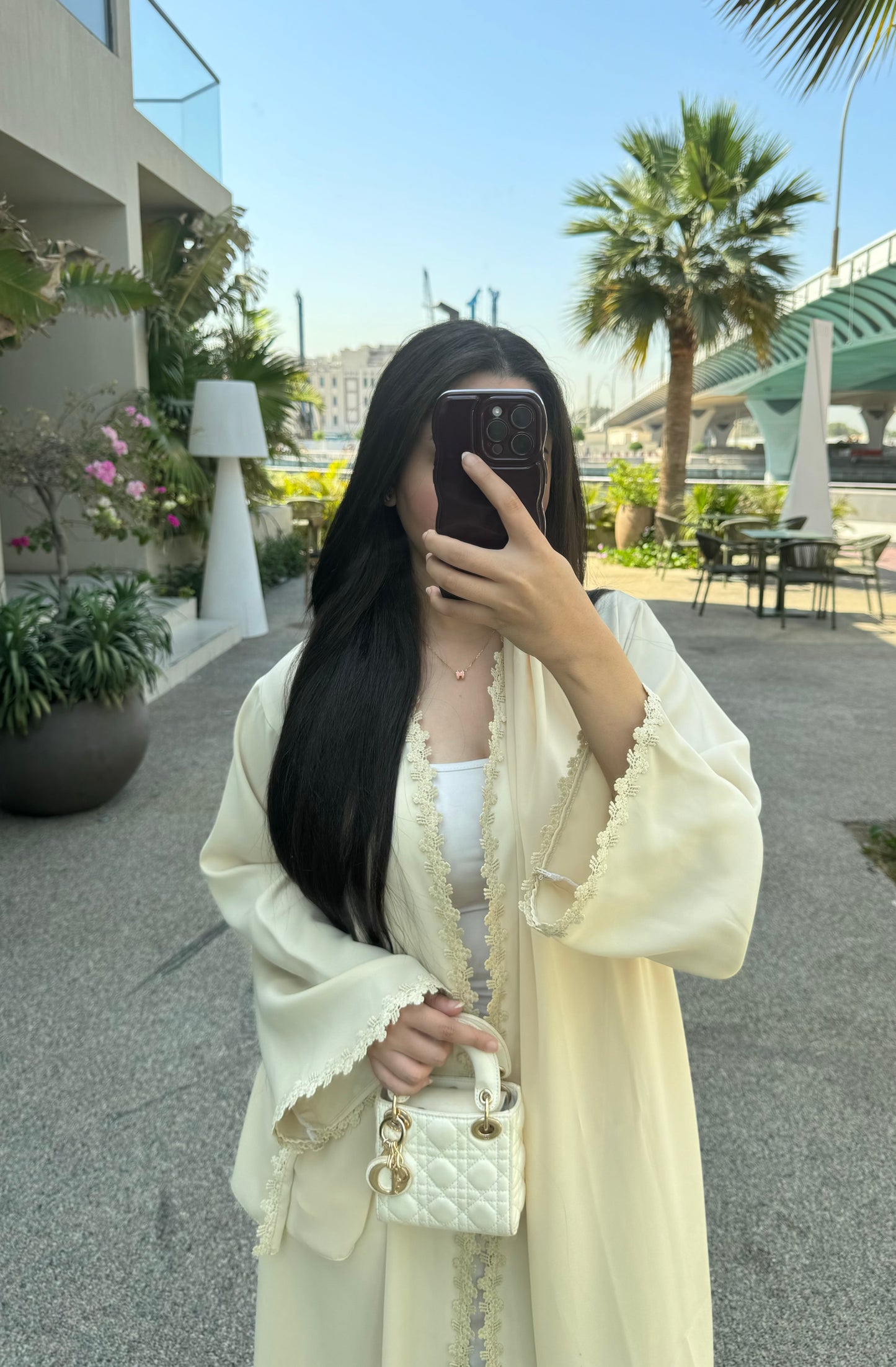 Butter yellow abaya
