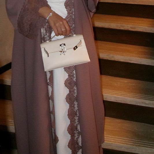 Blush abaya