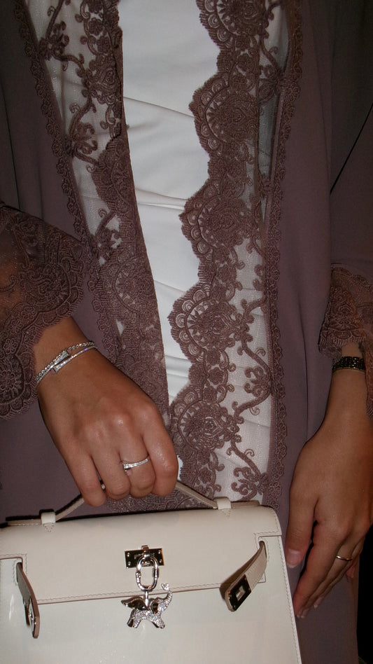 Blush abaya