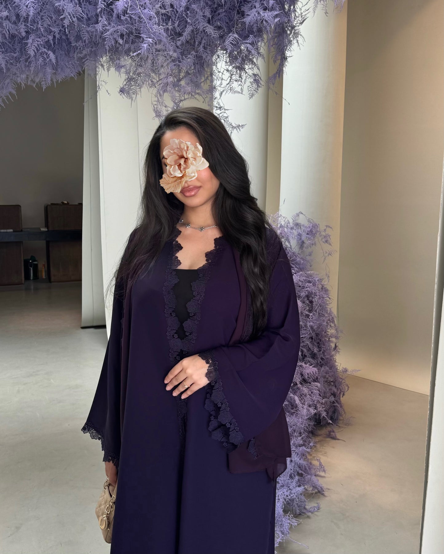 Violet abaya