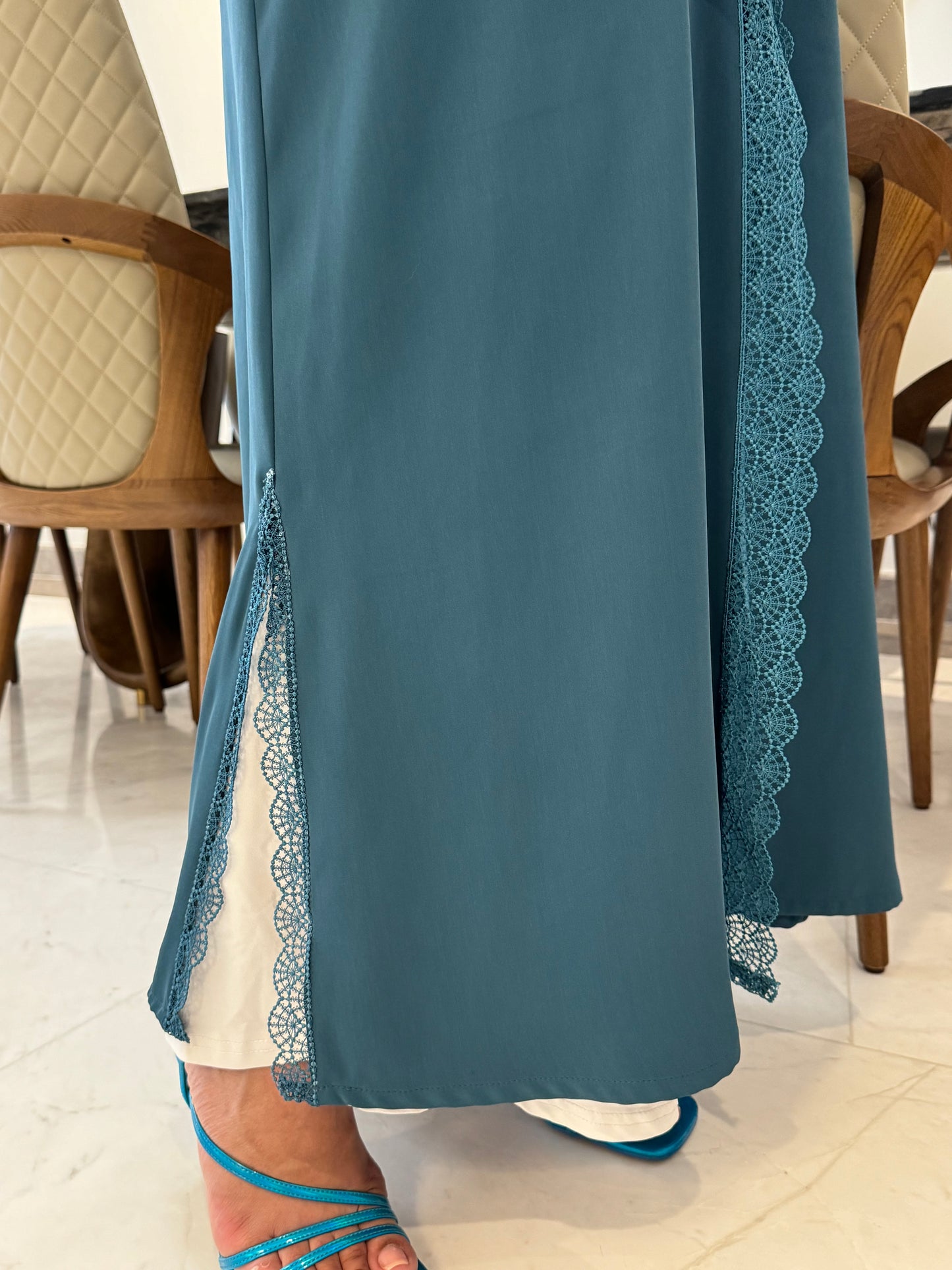 Blue sirene abaya